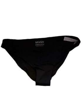 SPANX Women's Black High Leg Swim Bikini Bottoms Size Medium NWT